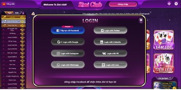 Cách đăng ký cổng game uy tín Zini Club